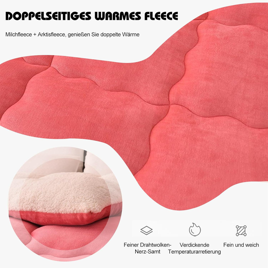 Ergocar Decke, Extra Dick Couchdecke, Flauschig Doppelgesicht Dicke Decke, Weich und Warme Plüsch Sh
