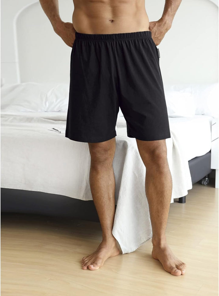 Jan Vanderstorm Herren Kurze Schlafhose Malvik Schwarz L, Schwarz L