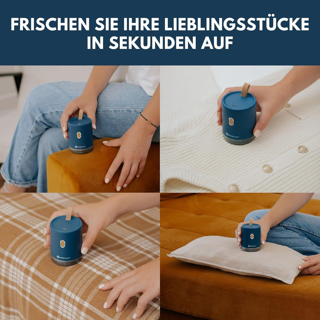 Fusselrasierer elektrisch – Fusselentferner &amp; Entfussler für Kleidung, kompakt &amp; tragbar – wiederauf