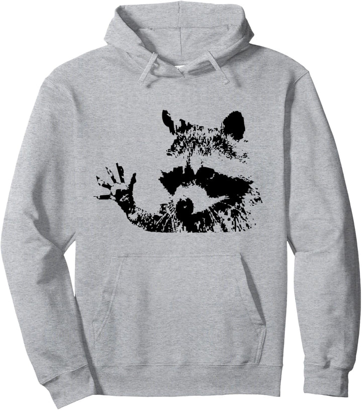 Winkender Waschbär. Süsses Racoon Tier. Troublemaker Pullover Hoodie