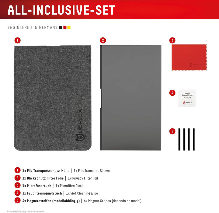 Magnetischer Blickschutzfilter für Laptop / Notebook 16" (16:10), abnehmbar 16" (16:10) magnetisch,
