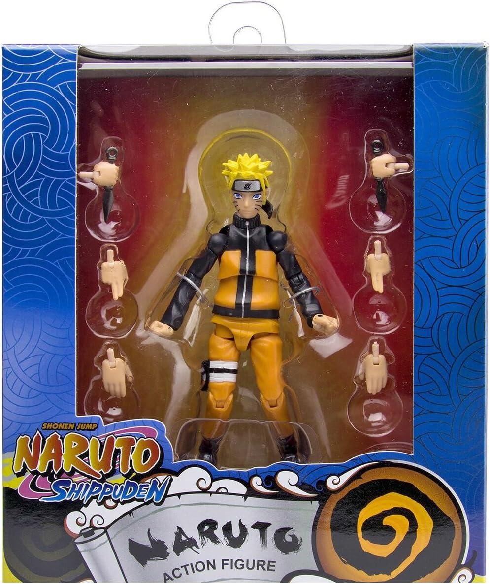 Toynami Naruto Shippuden 4 inch Poseable Figure Series 1 - Naruto Action Figure -10cm