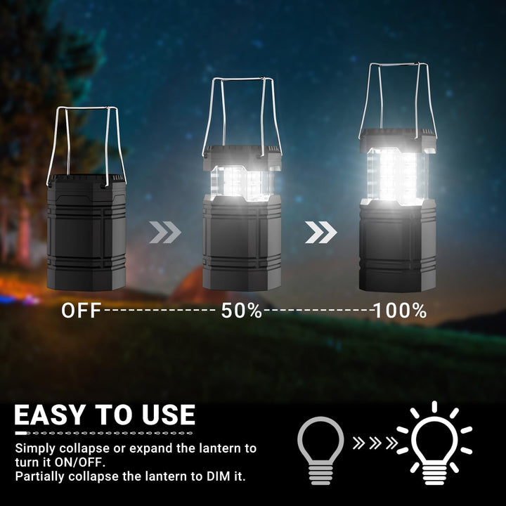 LED Campinglampe Solar, Wasserdicht LED Camping Laterne, Notfallleuchte mit Handkurbel, Eingebaute 3