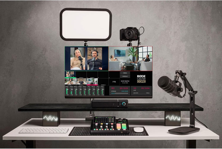 Rode DS-3 Mikrofon-Stativ Desktop-Studioarm mit keepdrum XLR Kabel