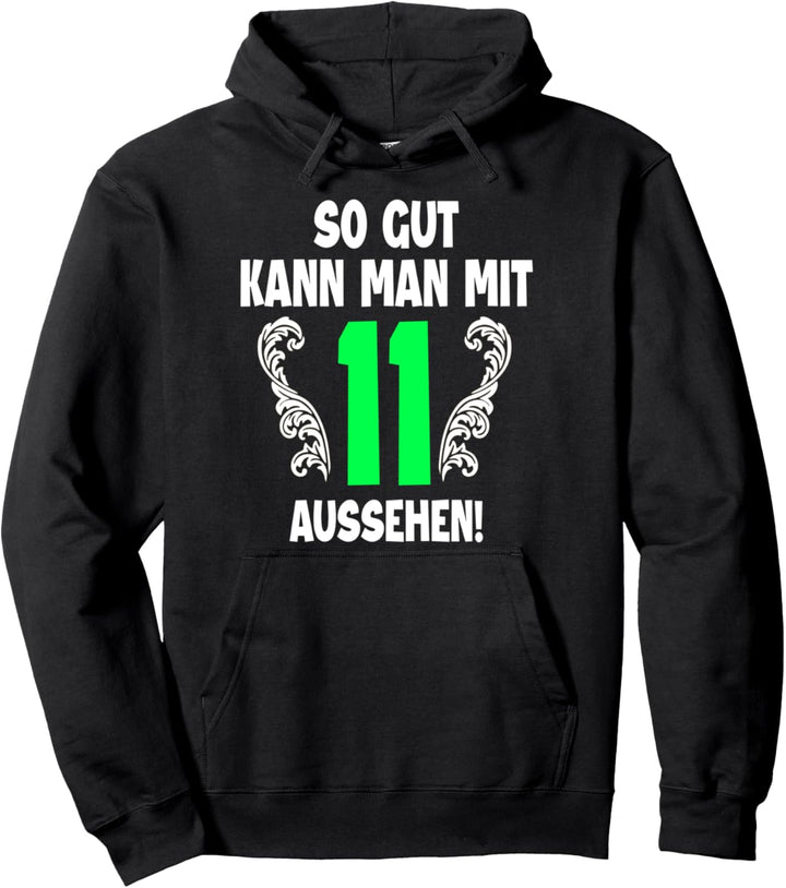 11. Geburtstag Junge Mädchen 2011 Kind Party Feier 11 Jahre Pullover Hoodie