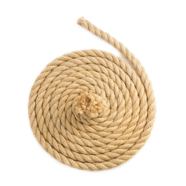 Floordirekt Juteseil 50m 20mm Dicke Juteschnur, Tau Seil aus 100% Natur Jute extra Starke Juteband S