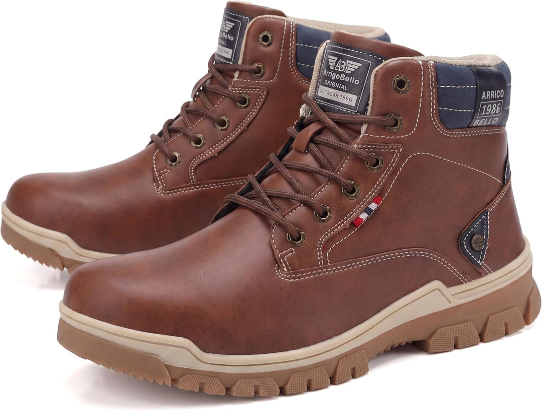 ARRIGO BELLO Winterstiefel Herren Winterschuhe Gefüttert Rutschfeste Warm Stiefel Gemütlich Trekking