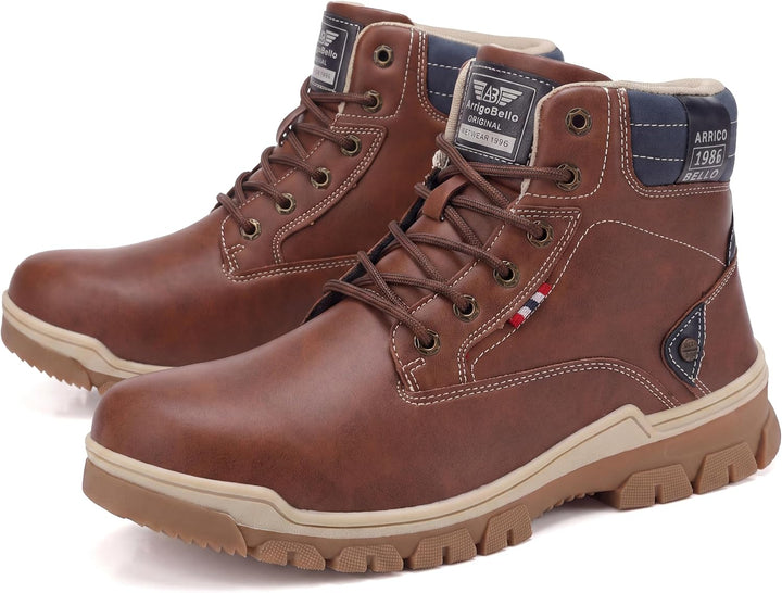 ARRIGO BELLO Winterstiefel Herren Winterschuhe Gefüttert Rutschfeste Warm Stiefel Gemütlich Trekking