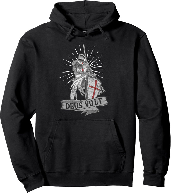 Deus Vult, Kreuzritter &amp; Templer, Tempelritter Kostüm Pullover Hoodie