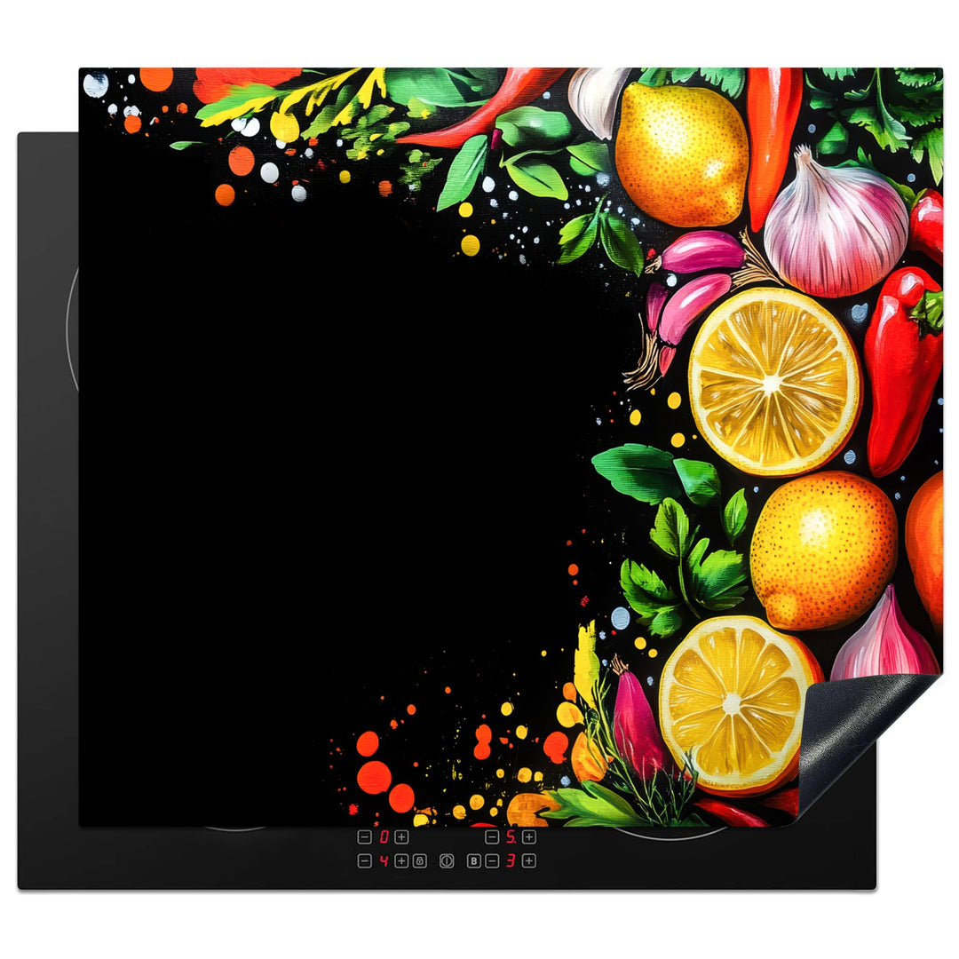 KitchenYeah© Herdabdeckplatte Einteilig 59x51 cm Küche Ceranfeld Abdeckplatte Cerankochfeld Abdeckun