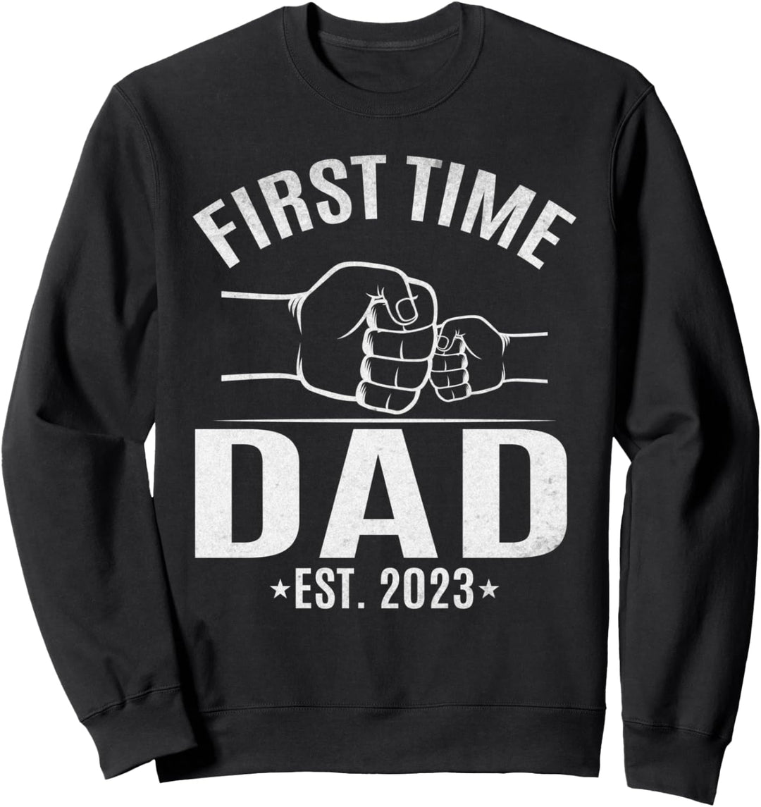 Zum ersten Mal Dad Est. 2023 Papa wird Vaterschaft Neuer Vater Sweatshirt