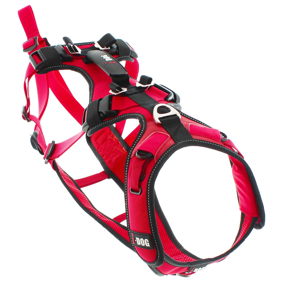 Trek I-Dog Comfort Hundegeschirr, Rot (XXS), XXS