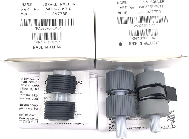 OKLILI PA03338-K011 PA03576-K010 PA03338-K010 Einzugsrolle Bremsrolle Kompatibel mit fi-6770 fi-6670