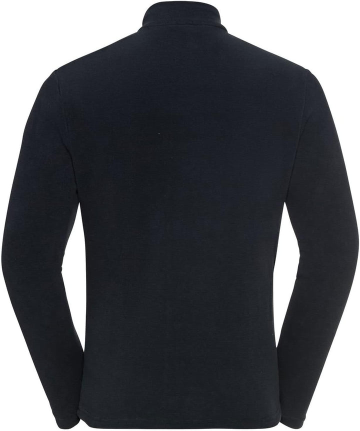 Odlo Herren Roy_542182 Mid Layer mit Reissverschluss (1er Pack) S Dark Sapphire - Black - Stripes, S