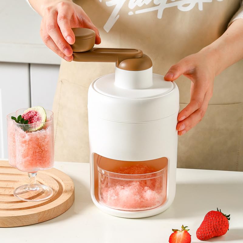 AXIM Eiswürfelmaschine für Zuhause, manueller Eisrasierer, zerkleinerte Eismaschine, mit Eiswürfelsc