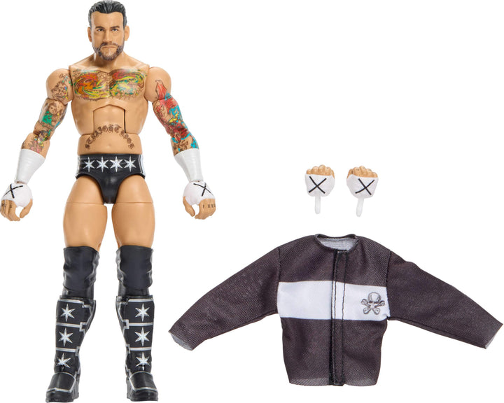 Mattel WWE Elite cm Punk Action-Figur und Zubehör, Serie 124