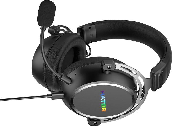 HATOR Hypergang 3 USB Gaming-Headset – Hi-Res Audio, 7.1 Surround Sound, 53mm Treiber, Bluetooth, ab