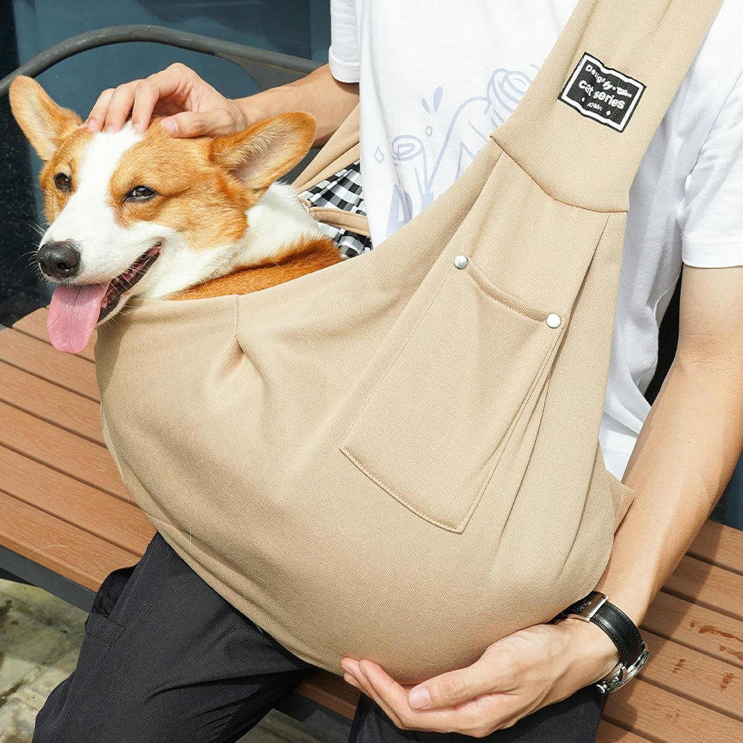 Kleine Hundetasche, Welpentragetasche, Haustier-Tragetasche, Schultertrage, Hände, Hundetragetasche,