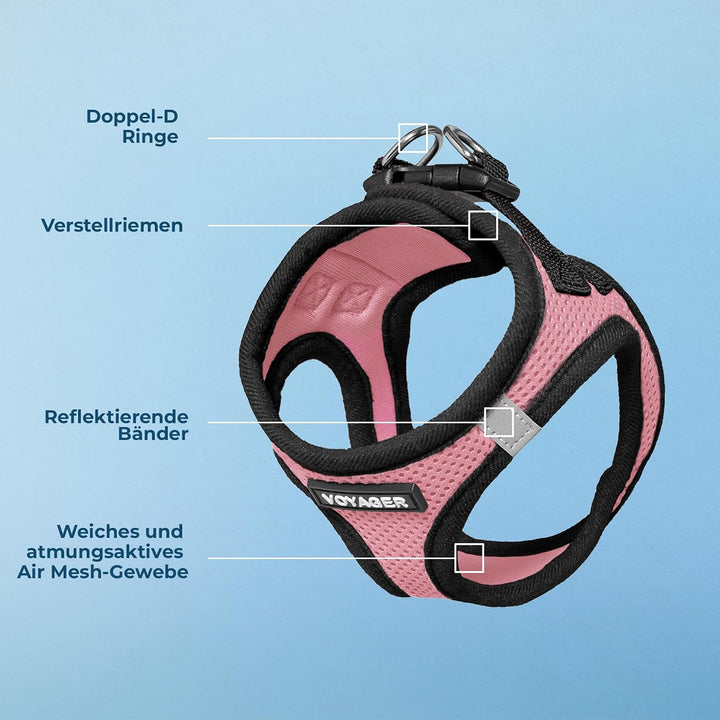 Voyager Step-In Air Hundegeschirr by Best Pet Supplies - All Weather Mesh Step in Vest Harness für k