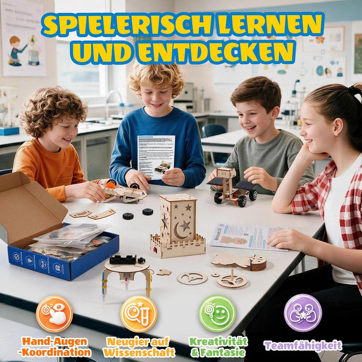 Experimente Für Kinder Ab 8 Jahren, 7-in-1 Stem Geschenk Junge 8 Jahre Rot, Rot