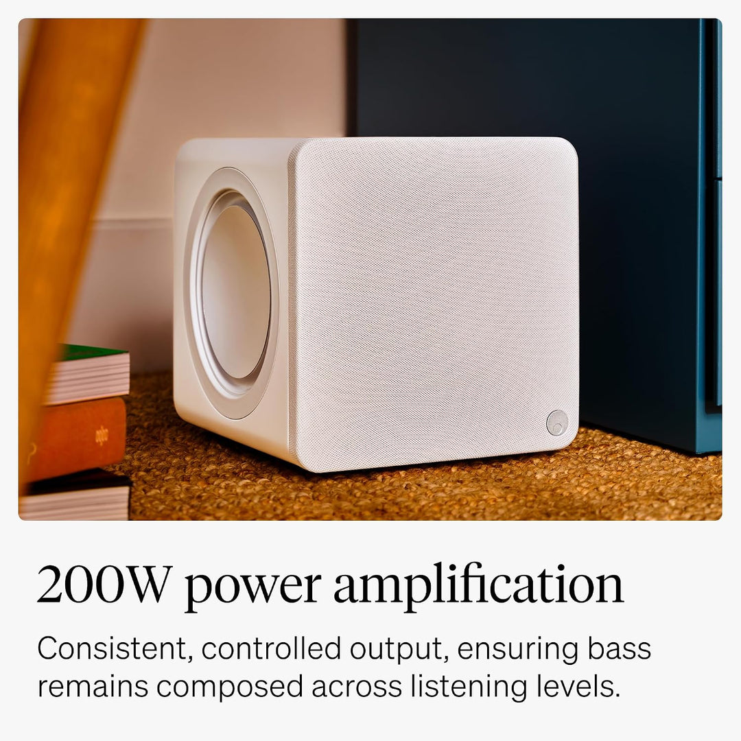 Cambridge Audio MSX SUB 200 - Aktiver Subwoofer 200W Kompakter HiFi Bass Lautsprecher mit Doppel Bas