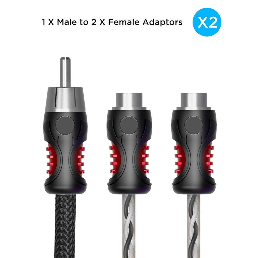 RECOIL PCI1M Cinch Y-Adapter Premium OFC Doppelt Geschirmt