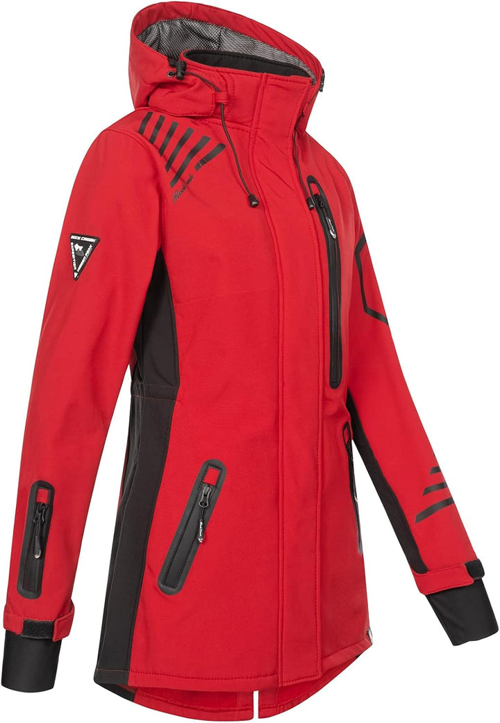 Rock Creek Damen Softshell Jacke Mantel D-491 XS Rot, XS Rot
