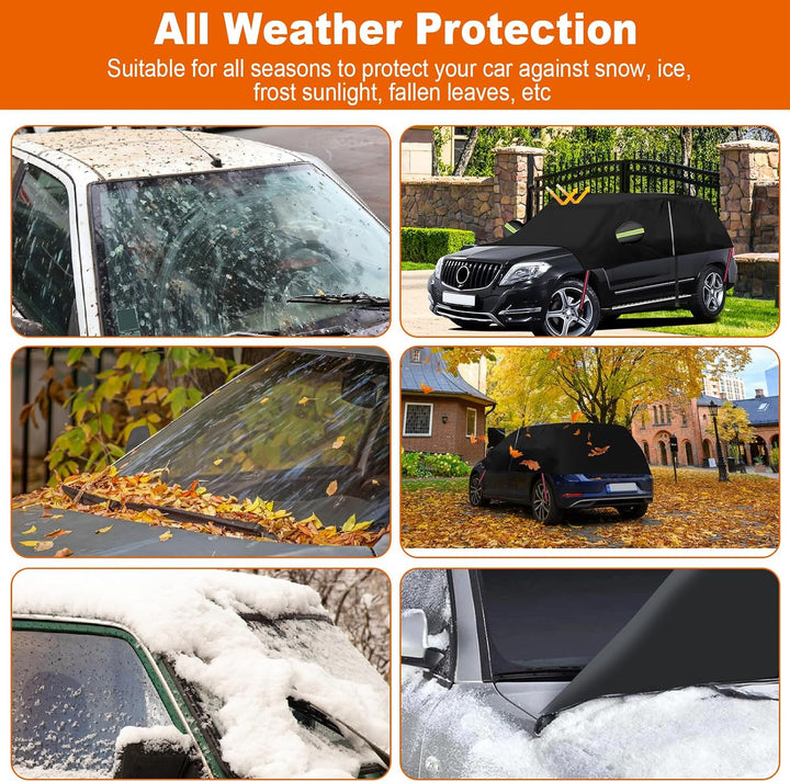 Halbgarage für Mercedes Benz GLK 2009–2015, 420D Oxford, wasserdichte Auto-Abdeckung, Allwetterschut