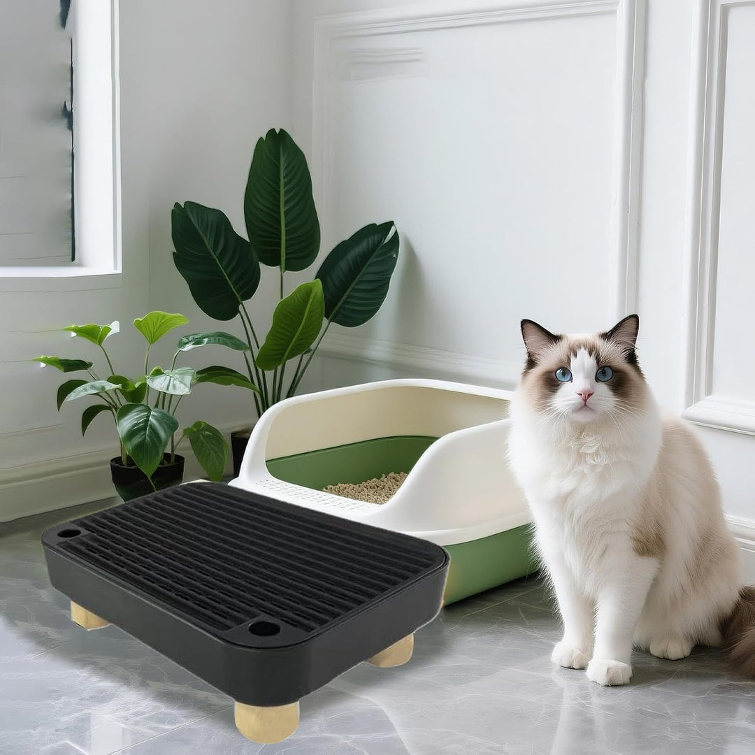 Katzenrampe Für Katzentoilette - Kätzchen Katzenklo Treppe Mit Filterfunktion | Abnehmbare Kätzchen