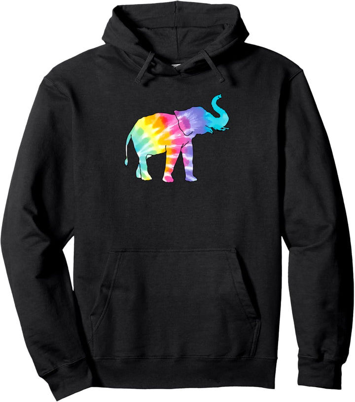 Elefanten-Tier-Batikkunst Pullover Hoodie
