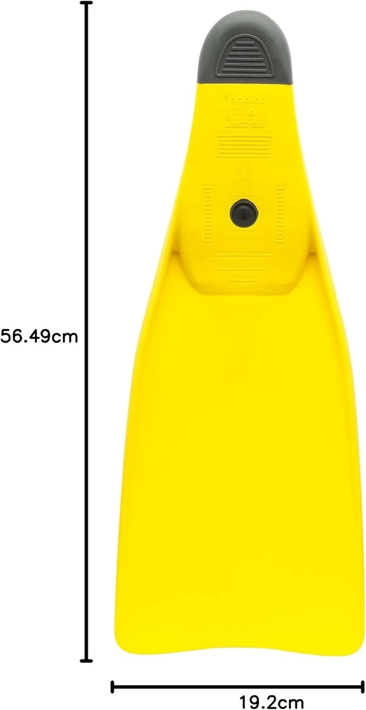 Cressi Clio zum Flossen Schwimmen, Apnoe und Schnorcheln 43/44 Gelb, 43/44 Gelb