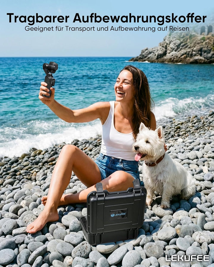 LEKUFEE Wasserdichter Hartschalenkoffer für DJI Osmo Pocket 4P / Pocket 4