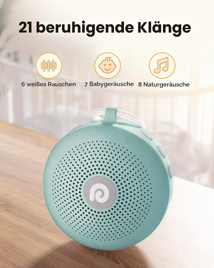 Dreamegg White Noise Machine - D11Max Einschlafhilfe Babys Erwachsene, Portable White Noise Machine