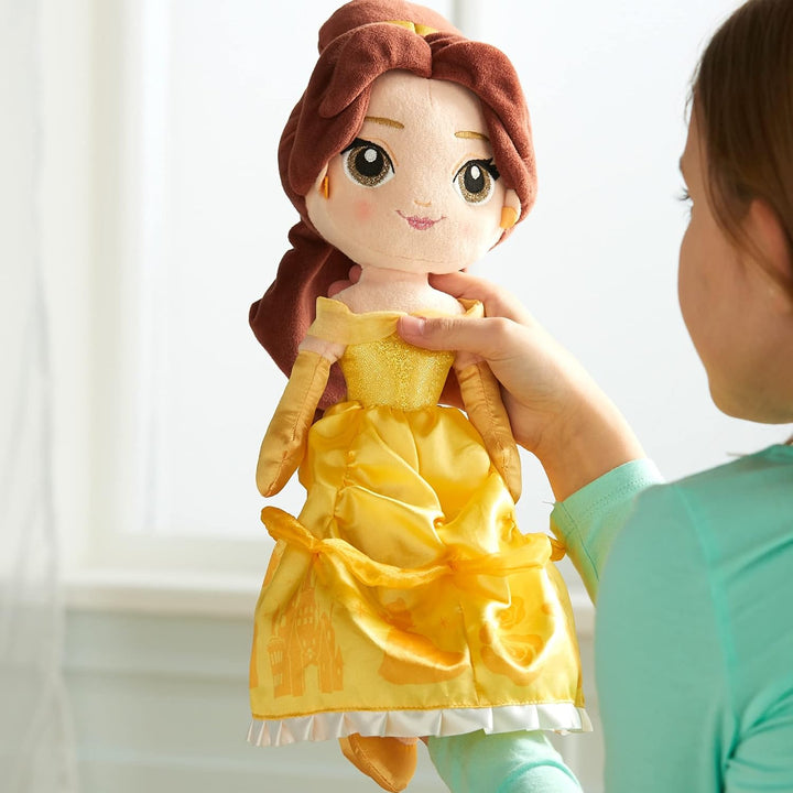 Disney Store Offizielle mittelgrosse Belle-Kuschelpuppe für Kinder, Die Schöne und das Biest, 36 cm,