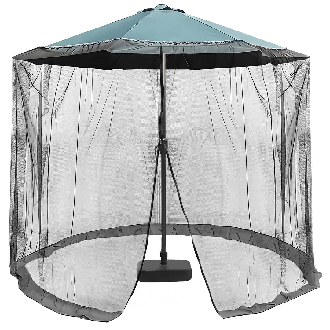 LALAGO Moskitonetz für Sonnenschirme, 335 * 240 cm Schirmmückennetz Terrassenschirm-Netz, A