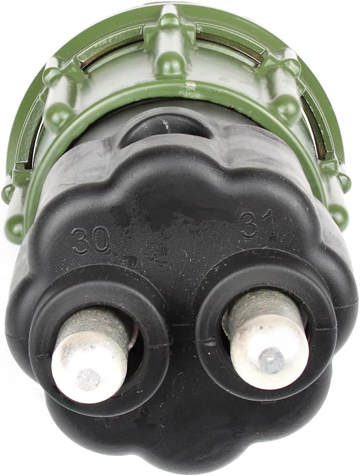 Generisch NATO Stecker 2 Polig 35mm² inkl.Kontaktbuchse mit Kontaktstift Olivgrün 24V VG96917
