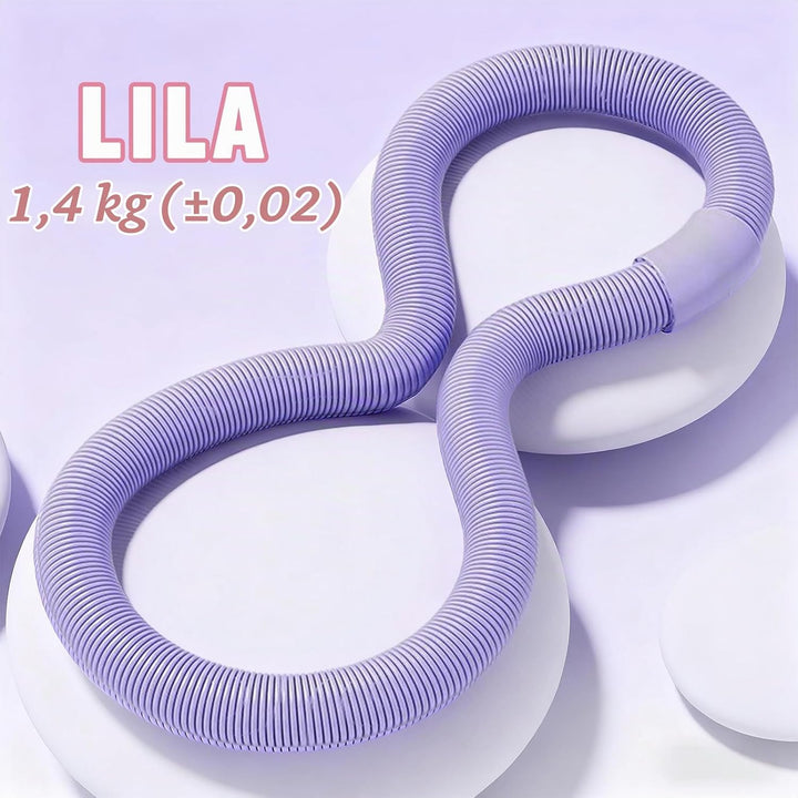 Hula Hoop Reifen Erwachsene, Weicher Hoola Hoop zum Abnehmen mit Federkern &amp; Sicherheitsseil, Komfor