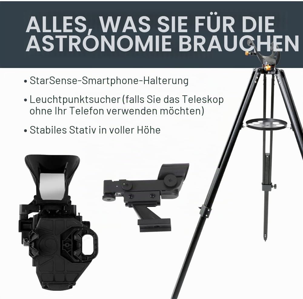 Celestron 22451 StarSense Explorer LT80AZ Smartphone-App-fähiges Dobson-Tischteleskop mit StarSense-