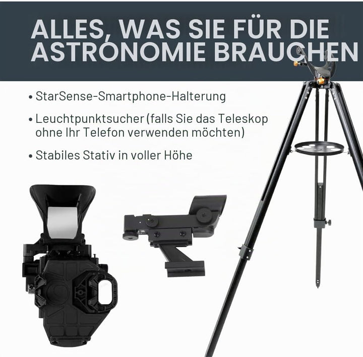Celestron 22451 StarSense Explorer LT80AZ Smartphone-App-fähiges Dobson-Tischteleskop mit StarSense-