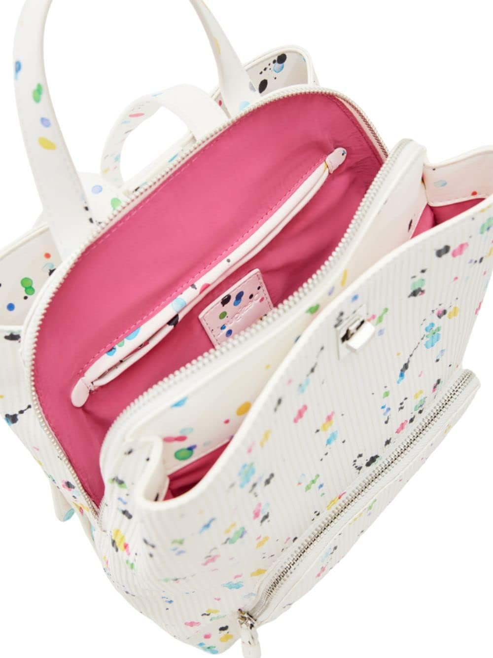 Desigual Damen Back_neon Art_sumy BACK NEON ART SUMY MINI 1001 RAW, Weiss, Einheitsgrösse EU