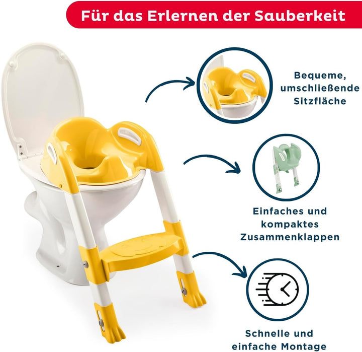 Thermobaby - Kinder-WC-Reduzierer - Kiddyloo - Clever, spielerisch &amp; hygienisch - Verstellbare Beine
