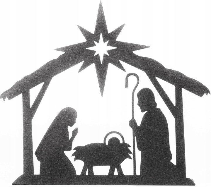Kapaga - Weihnachtskrippe - Weihnachten - Krippe - Schmuck Schwarz 2, Schwarz 2