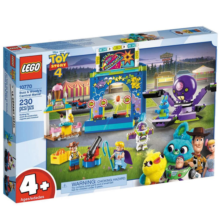 LEGO | Disney Pixar’s Toy Story 4 Buzz &amp; Woody’s Carnival Mania 10770 Building Kit, New 2019 (230 Pi