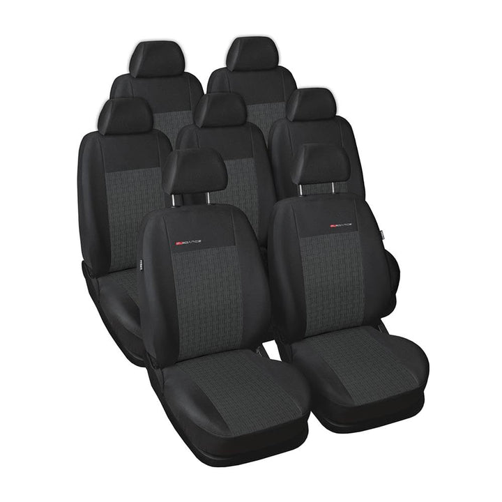 Mossa Passgenaue Sitzbezüge passend für Seat Alhambra Van (1996-2010) 2E1 Grau E-1 Alhambra (1996-20