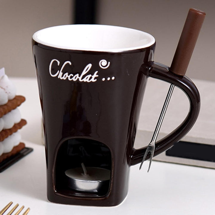 Schokoladen Fondue Becher, Schokoladen Fondue Becher-Sets, Keramik-Schokoladen-Schmelzbecher Für Sch