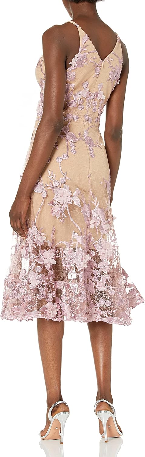 Dress the Population Damen Kleid L Flieder/Nude, L Flieder/Nude