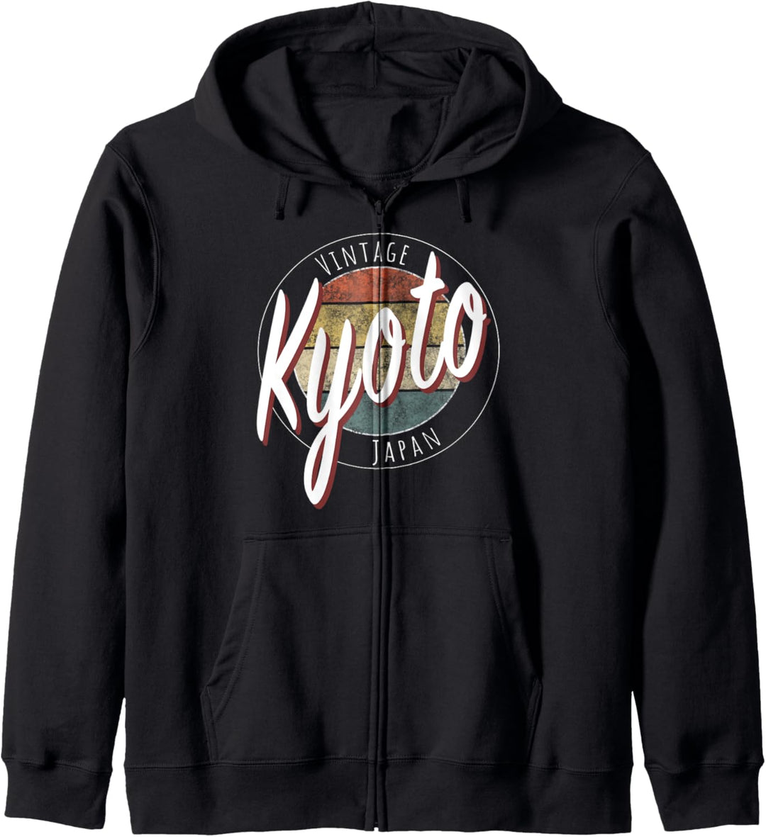 Vintage Kyoto Japan-Design Kapuzenjacke