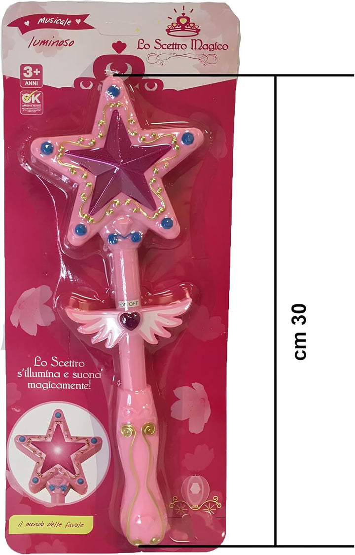 Zauberstab Lichter und Klänge Zauberstab leuchtende Fee mit Musik Fee Prinzessin Zauberstäbe Magisch
