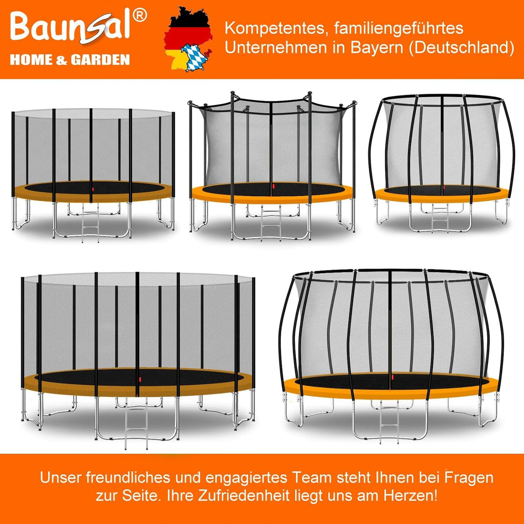 Baunsal® Trampolin Randabdeckung Ø 183 244 250 275 300 305 335 366 370 396 400 427 430 457 460 487 4