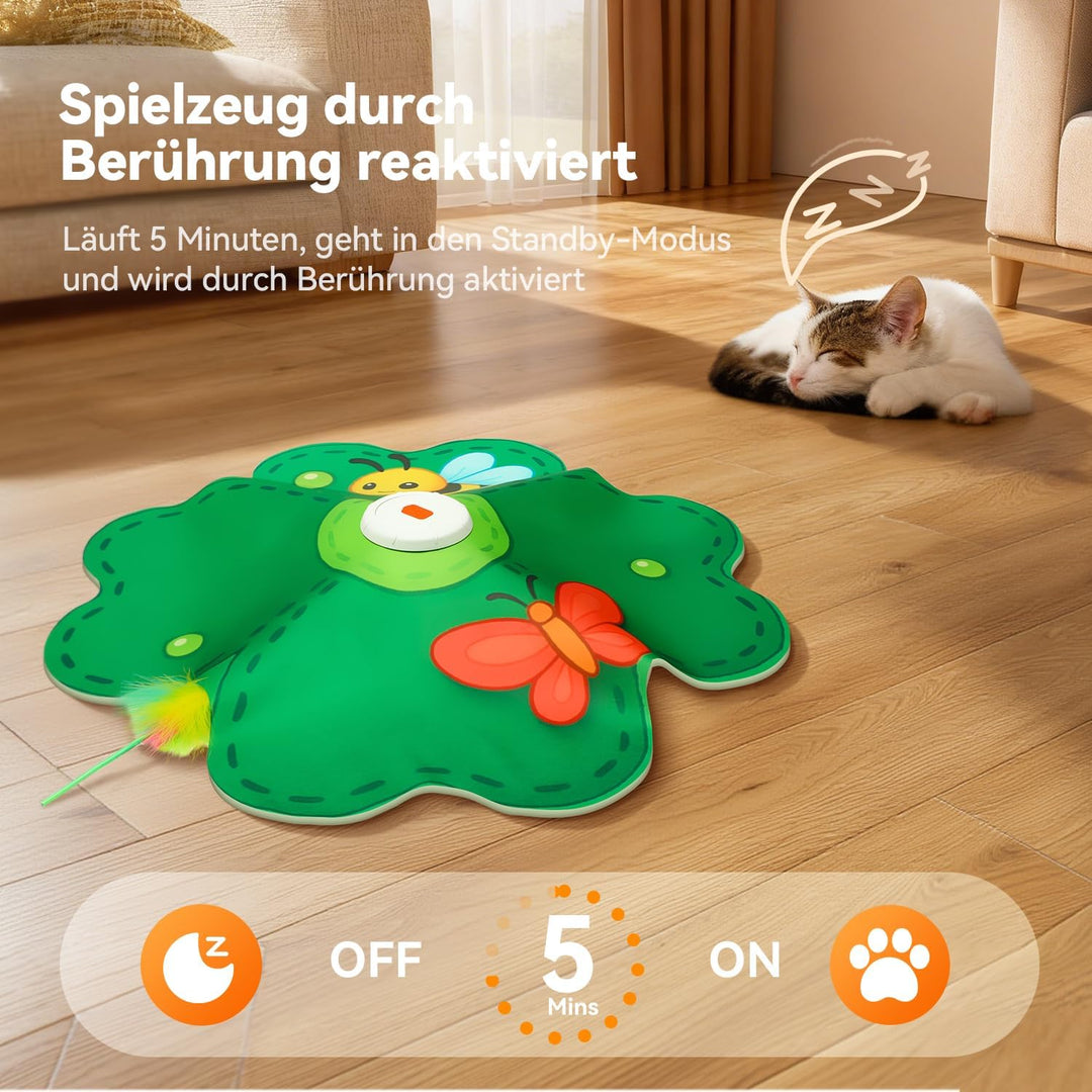 FEELNEEDY Katzenspielzeug, Spielzeug für Indoor, Whack a Mole Motion Biene, Biene